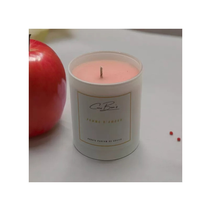 Bougie au parfum de Grasse - Pomme d'amour - 200ml 35H