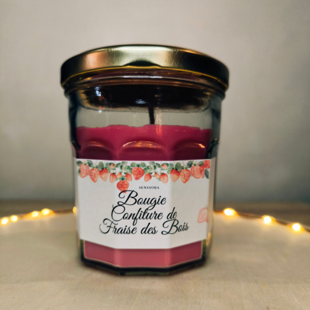 Bougie Artisanale Fraise des bois 35H