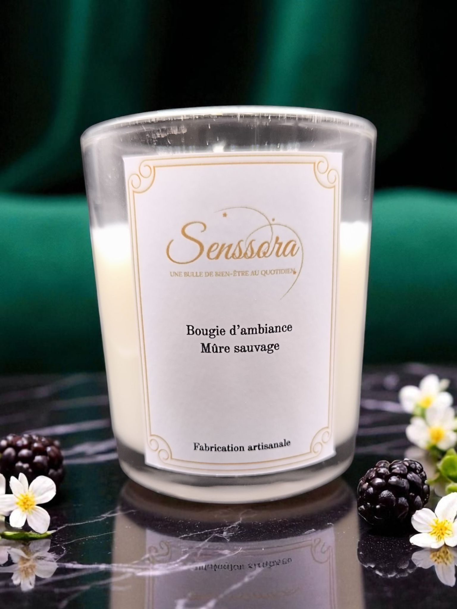 🍇 Bougie Mûre Sauvage — Intensément Fruitée